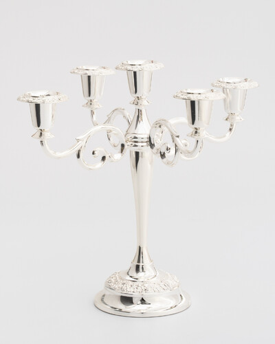 Посеребренный канделябр